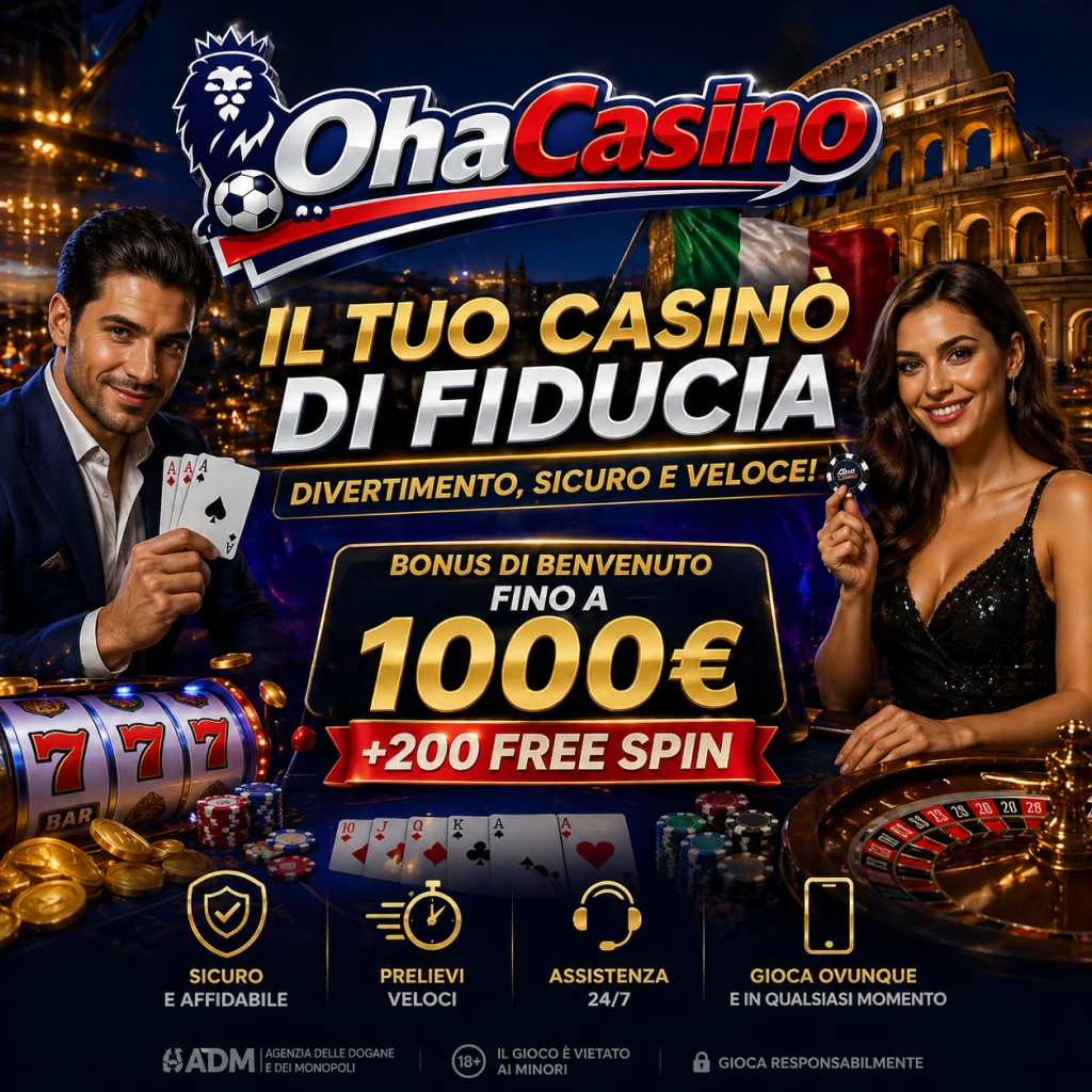 Gioca su OhaCasino - Slot e Live Casino